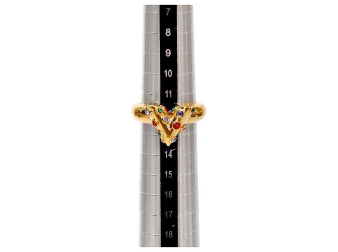 Louis Vuitton Essential Colorstone Gold Ring Golden - Ansicht 8