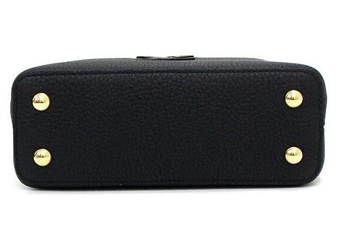 Louis Vuitton Borsa Tote e Borsa a Tracolla Capucines Mini Nero - vista 10