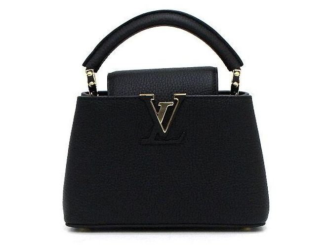 Louis Vuitton Borsa Tote e Borsa a Tracolla Capucines Mini Nero - vista 2
