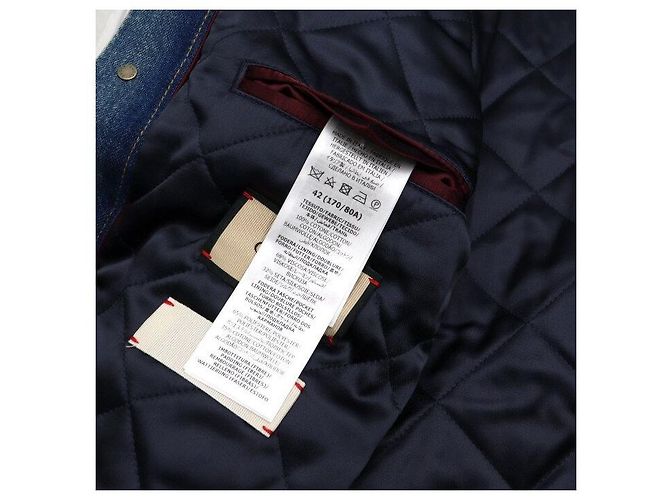Gucci Chaqueta trucker acolchada de denim lavado azul para mujer - vista 7