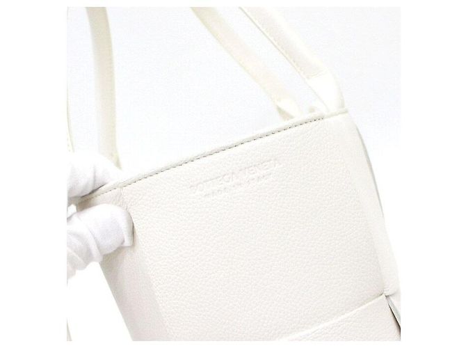 Bottega Veneta Borsa Tote Arco piccola in Intrecciato bianca Bianco - vista 10