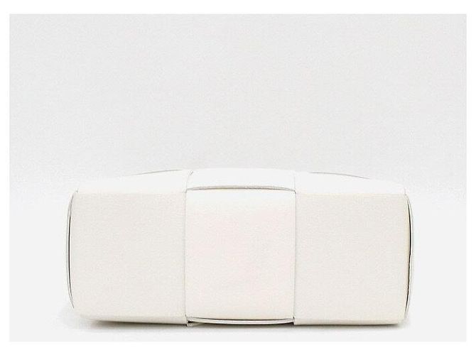 Bottega Veneta Borsa Tote Arco piccola in Intrecciato bianca Bianco - vista 8