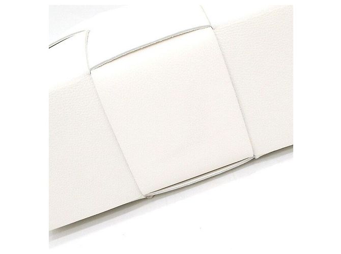 Bottega Veneta Borsa Tote Arco piccola in Intrecciato bianca Bianco - vista 9
