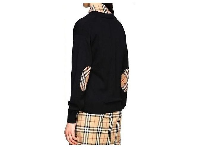 Burberry BEMPTON Damen Wollstrick mit Ellenbogen-Patches Mehrfarben - Ansicht 4