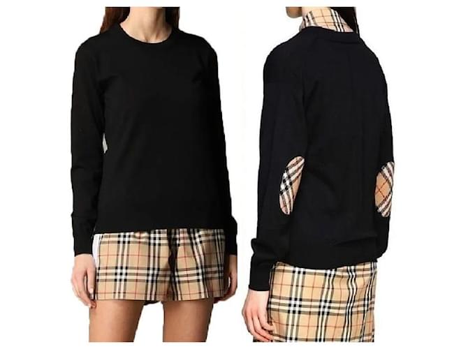 Burberry BEMPTON Damen Wollstrick mit Ellenbogen-Patches Mehrfarben - Ansicht 5