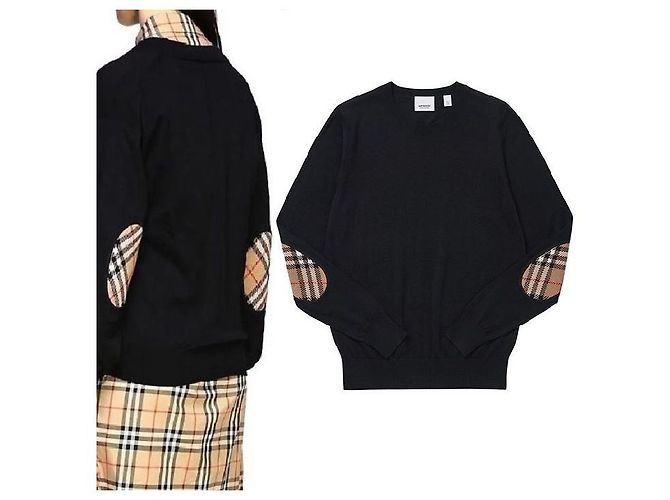 Burberry BEMPTON Damen Wollstrick mit Ellenbogen-Patches Mehrfarben - Ansicht 6