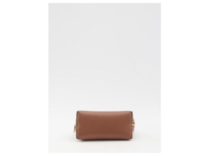 16 Céline Clutch con catena in vitello liscio Marrone - vista 6