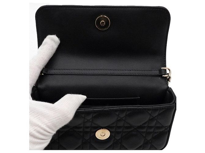 Dior Borsa a tracolla e spalla Lady Pearl con catena per telefono - vista 6