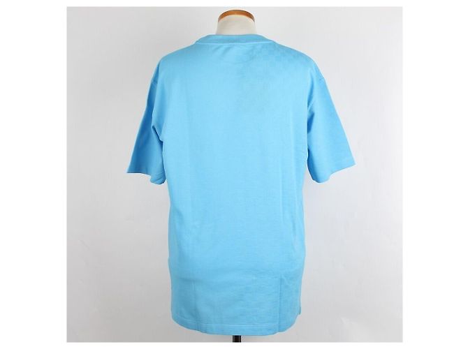 Louis Vuitton Half Damier T-Shirt mit Tasche Blau - Ansicht 4