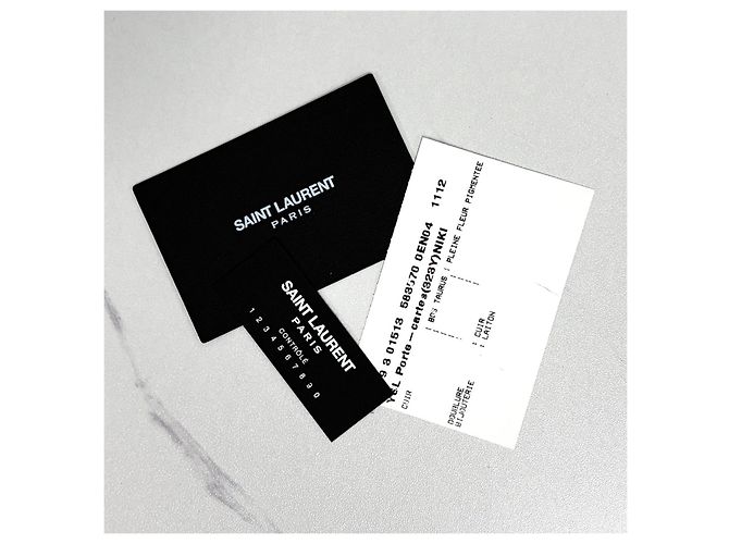 Saint Laurent Portafoglio compatto Marrone - vista 2