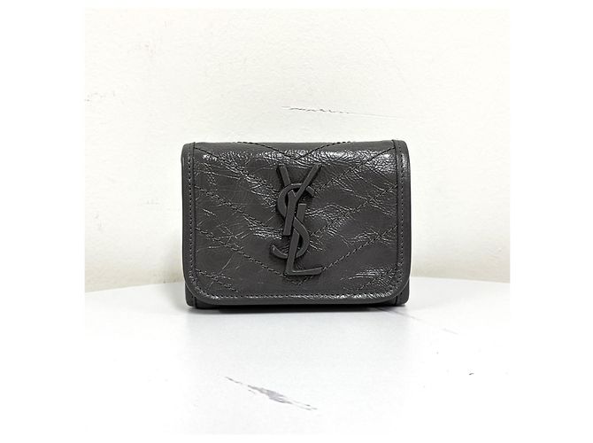 Saint Laurent Portafoglio compatto Marrone - vista 5