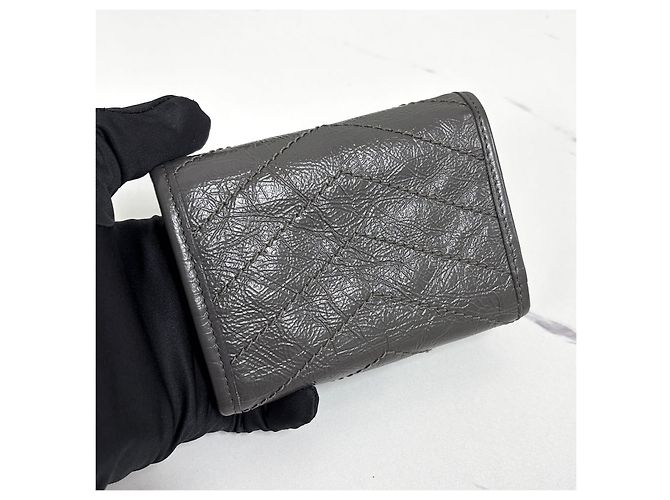 Saint Laurent Portafoglio compatto Marrone - vista 8