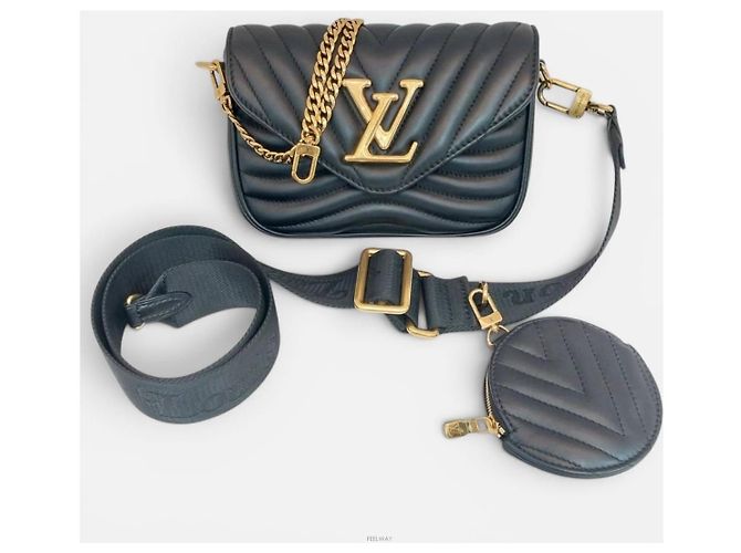 Louis Vuitton Borsa a tracolla New Wave Multi Pochette Nero - vista 2