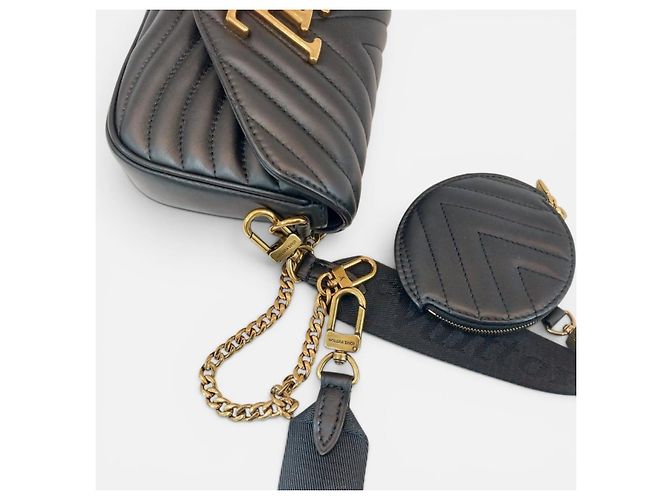 Louis Vuitton Borsa a tracolla New Wave Multi Pochette Nero - vista 9