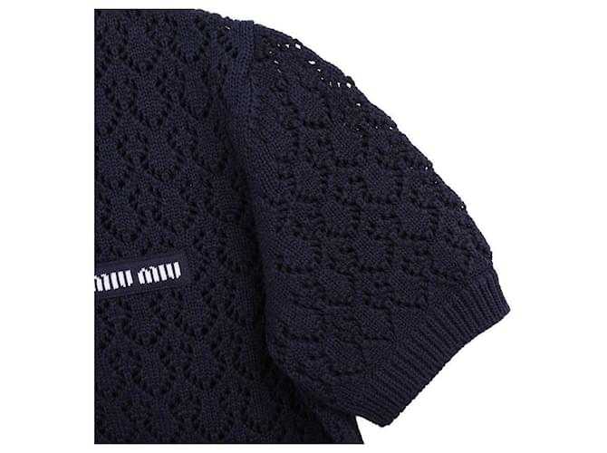Miu Miu Polo de algodón Azul - vista 6