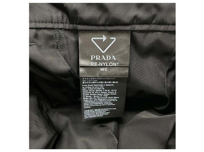 Prada Nylon Cargo Pants with Triangle Logo Black - view 6