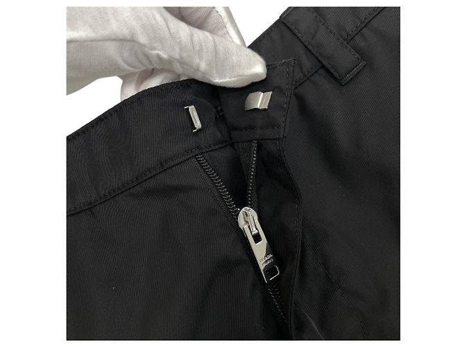 Prada Nylon Cargo Pants with Triangle Logo Black - view 7