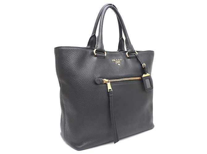 Prada Borsa Tote e Borsa a Tracolla Viterbo Daino Nero - vista 12
