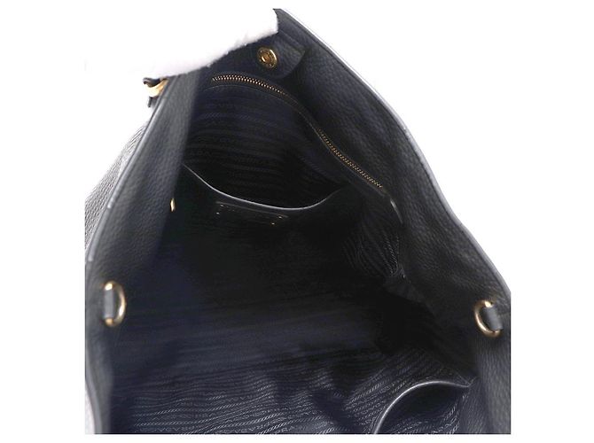 Prada Borsa Tote e Borsa a Tracolla Viterbo Daino Nero - vista 18