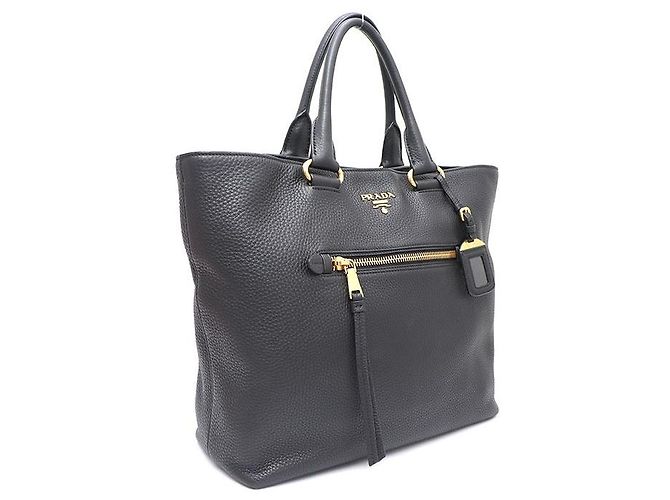 Prada Borsa Tote e Borsa a Tracolla Viterbo Daino Nero - vista 2