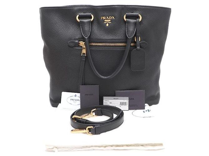 Prada Borsa Tote e Borsa a Tracolla Viterbo Daino Nero - vista 20