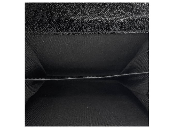Chanel Tarjetero Classic Caviar Gold Boy Negro - vista 6