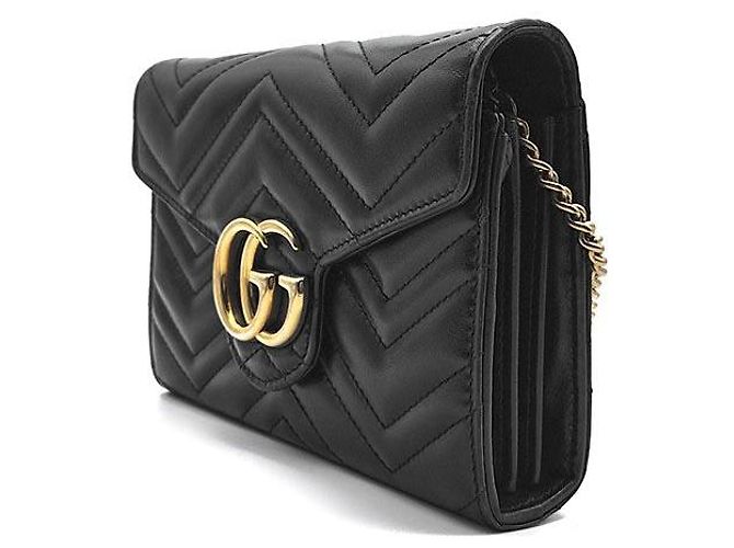 Gucci Borsa a tracolla Marmont Matelassé Nero - vista 2