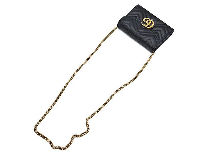 Gucci Borsa a tracolla Marmont Matelassé Nero - vista 4
