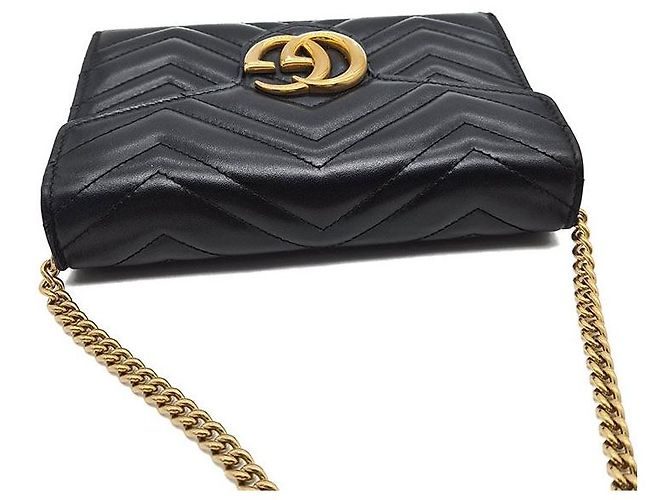 Gucci Borsa a tracolla Marmont Matelassé Nero - vista 6