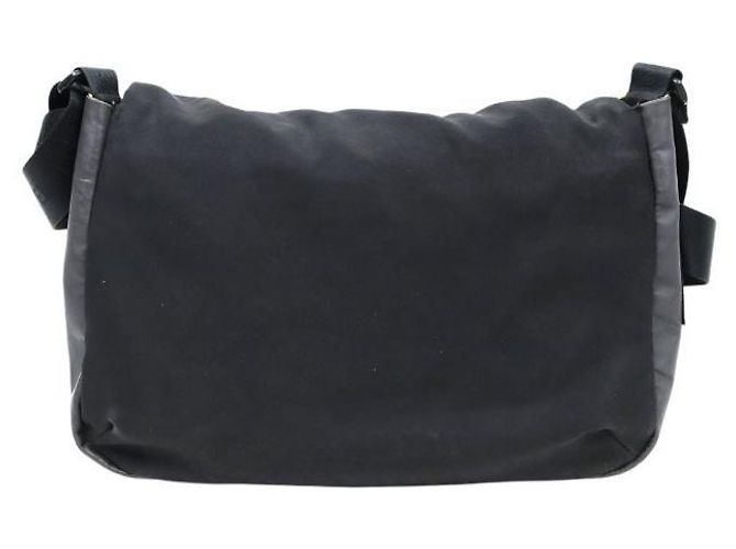 Chanel Borsa a tracolla sport in nylon nero - vista 3