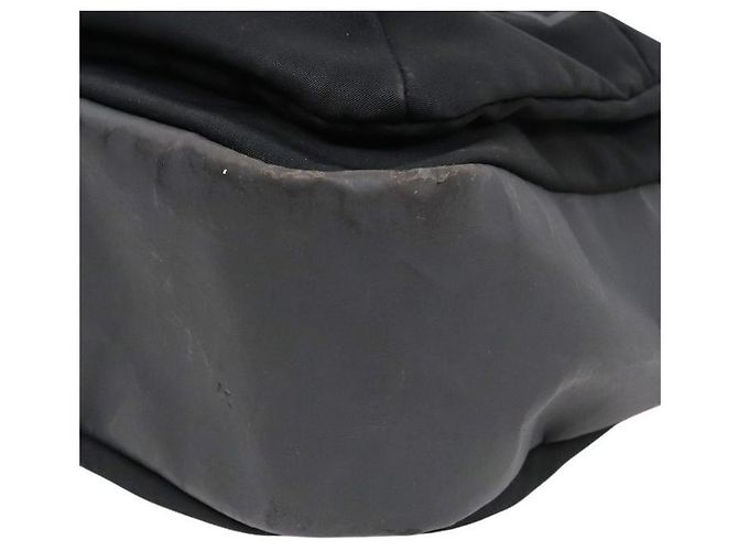 Chanel Borsa a tracolla sport in nylon nero - vista 9