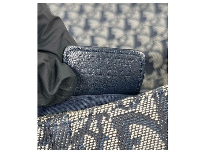 Dior Borsa a tracolla con patta Oblique CD Logo Blu - vista 13