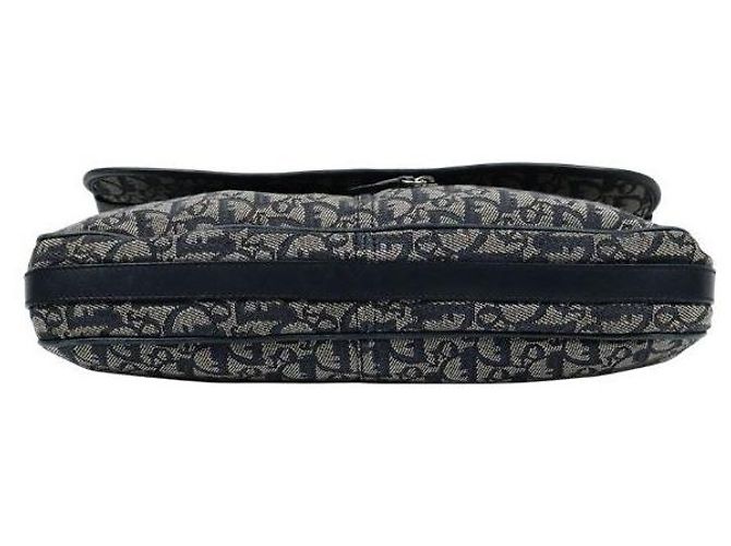Dior Borsa a tracolla con patta Oblique CD Logo Blu - vista 4