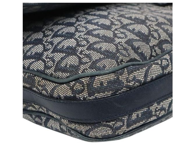 Dior Borsa a tracolla con patta Oblique CD Logo Blu - vista 5