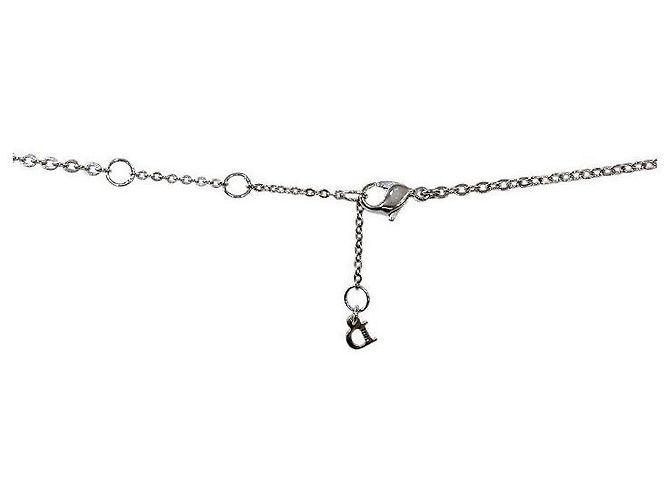 Dior Beaded Heart Cubic Silver Halskette - Ansicht 3