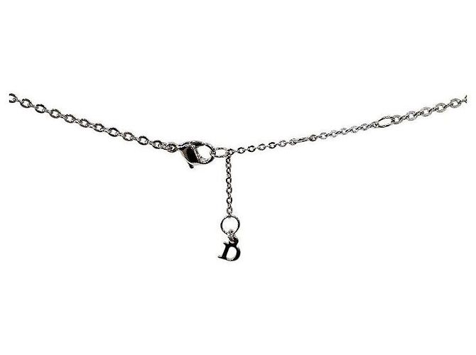 Dior Beaded Heart Cubic Silver Halskette - Ansicht 4