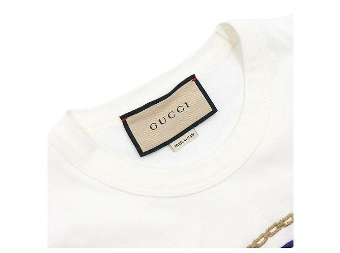 Gucci Camiseta de manga corta para mujer en jersey de algodón interlocking Blanco - vista 5