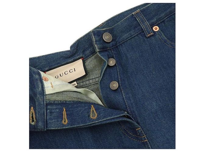 Gucci Pantalones vaqueros slim para mujer con bocado - vista 7