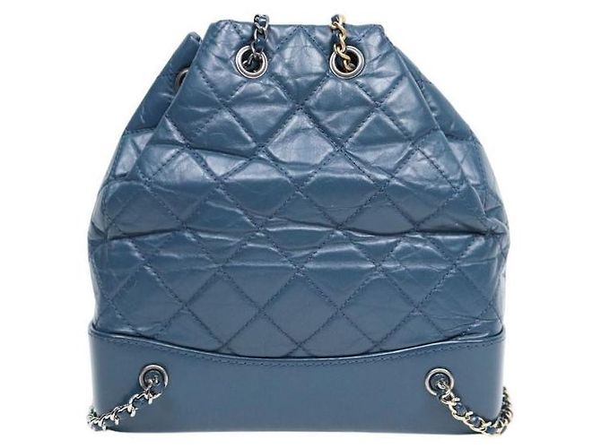 Chanel Gabrielle Rucksack Navy Blau - Ansicht 3