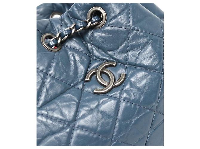 Chanel Gabrielle Rucksack Navy Blau - Ansicht 7