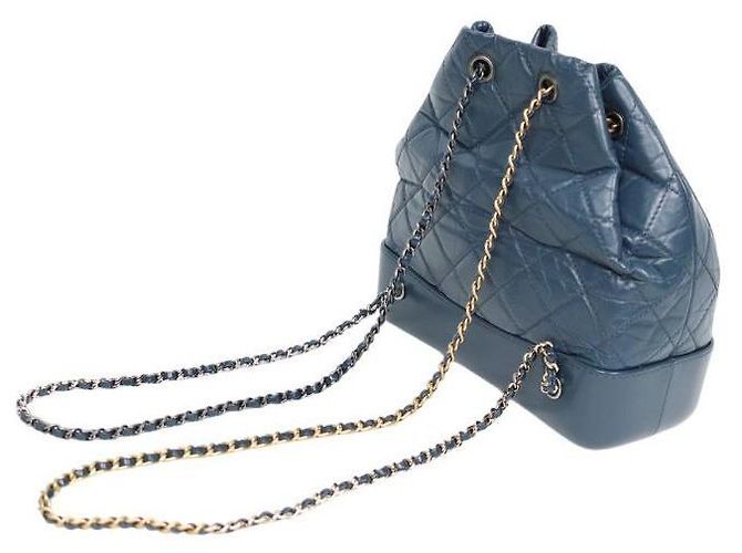 Chanel Gabrielle Rucksack Navy Blau - Ansicht 8