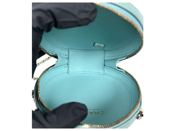 Chanel Borsa Crossbody Tambourine Mint Verde - vista 6