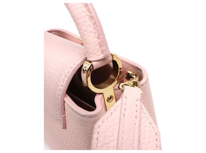 Louis Vuitton Mini Borsa Capucines Rosa - vista 11