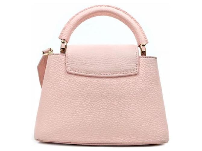 Louis Vuitton Mini Borsa Capucines Rosa - vista 3