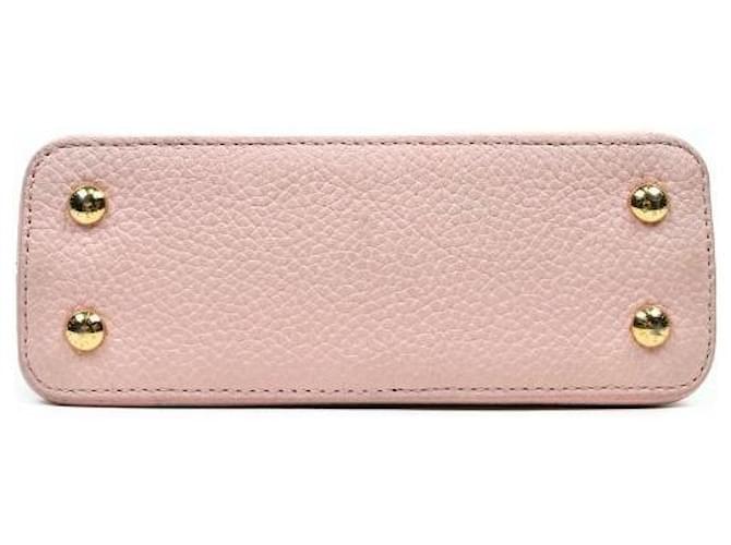 Louis Vuitton Mini Borsa Capucines Rosa - vista 4