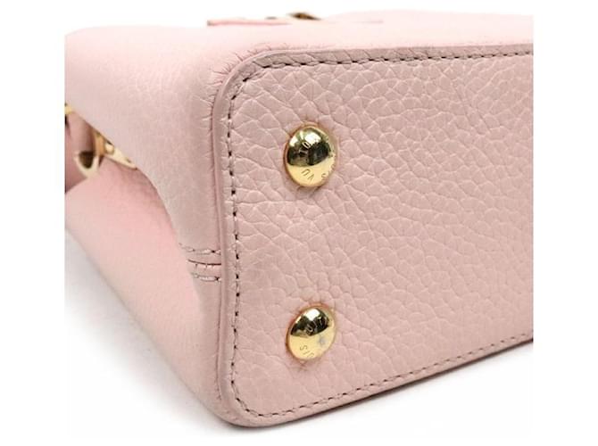 Louis Vuitton Mini Borsa Capucines Rosa - vista 5