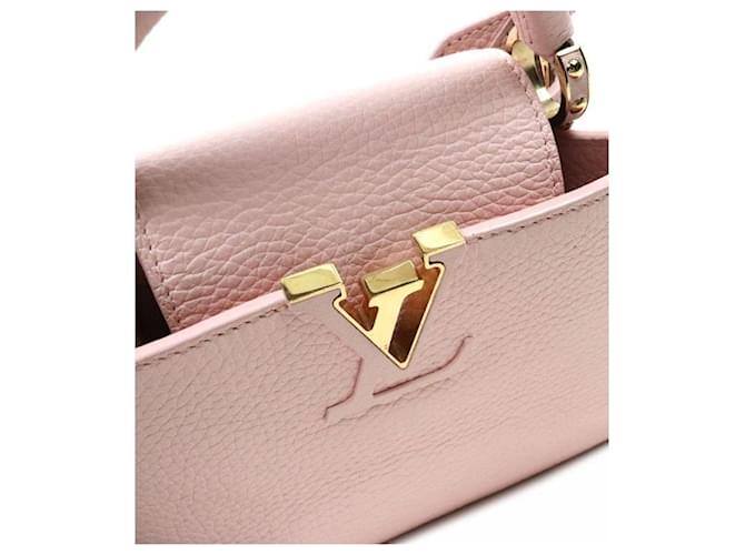 Louis Vuitton Mini Borsa Capucines Rosa - vista 7