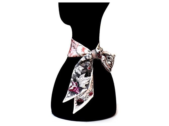 Dior Rosa Blumen-Schal - Ansicht 7