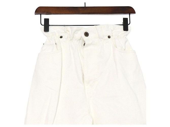 Miu Miu Pantalones de denim blancos para mujer - vista 2