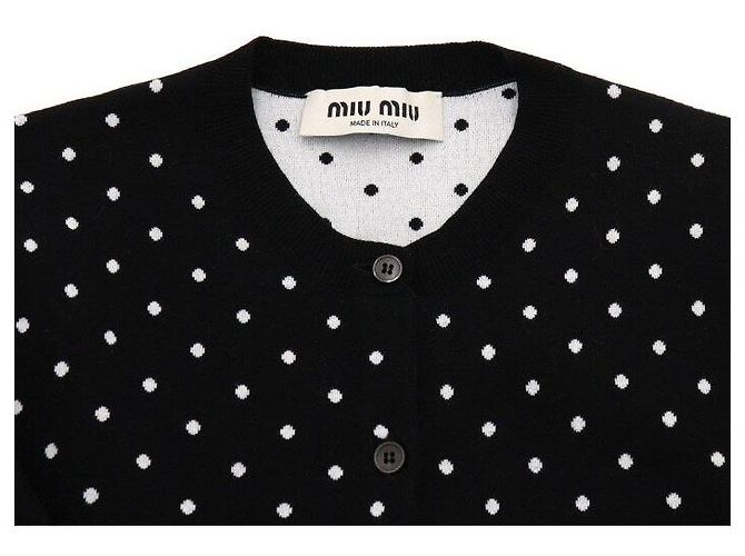 Miu Miu Cárdigan de viscosa con lunares para mujer - vista 5